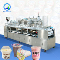 Machine de remplissage de cornets de crème glacée OCEAN, scelleuse automatique de mini-coupelles de pudding, machine de thermoformage et de scellage de coupelles de sauce