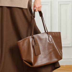 Bolso <span class=keywords><strong>Shopper</strong></span> <span class=keywords><strong>de</strong></span> Cuero Curtido Vegetal Sostenible Bolso <span class=keywords><strong>de</strong></span> Trabajo Gran Capacidad Mujer Fábrica Venta al por Mayor - Product Image 2