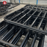 Venta al por mayor de alta resistencia de 10 pies 12 pies 20 pies de metal galvanizado Puerta de cerca de la granja para la entrada del Rancho con bisagra