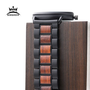 Kingnow 2021 Reloj deportivo de lujo para hombre/Reloj de cuarzo de moda con fecha automática Reloj de pulsera de madera Envío rápido Venta caliente - Product Image 4
