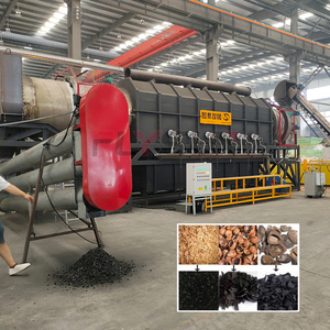 Four de carbonisation automatique pour la production de charbon de bois à partir de sciure, de coques de riz, de son de blé et de biomasse bois - Product Image 1