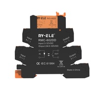 RY-ELE 24V Miniatur Solid State Relay 4 Pin Kontrol Industri SSR RMC-L/606DA PCB Desain Ultra-Tipis 6A DC AC Daya Tinggi Epoxy