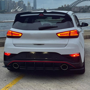 Kit de becquet arrière Hyundai I30N MK3.5 Canard Noir Brillant 2020 Matériau PP - Product Image 4