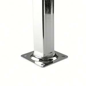 Factory Customized Aluminum Alloy <b>Metal</b> <b>Furniture</b> Cabinet Feet Square Chrome Iron Sofa Living Room Bedroom Workshop Farmhouse - Product Image 3