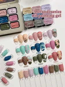 Esmalte de Uñas en Gel de 9 Colores, Efecto Degradado, Semipermanente, Removible con UV LED, Gel para Arte de Uñas--Mo Lan Di You Hua Jiao - Product Image 1