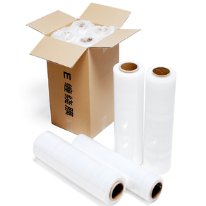 Lldpe <b>Plastic</b> Packing <b>Shrink</b> Wrap Roll Polyethylene Clear Stretch Film - Product Image 2