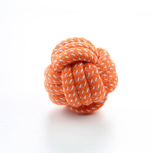 Kinghon Wholesale Multicolor Cotton Rope Braided Bite-Resistant Cleaning <b>Dog</b> Toy Pet Toy <b>Ball</b> <b>Dog</b> Toys for Aggressive Chewers - Product Image 2
