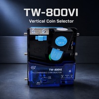 Nouveau modèle TW-800VI, accepteur de pièces comparable, sélecteur de jetons électronique vertical pour distributeur automatique