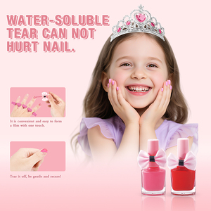 Kit de maquillage sirène pour enfants, 32 pièces, ensemble de jeu cosmétique réel, sûr et lavable, pour filles, jeu d'imitation, cadeau d'anniversaire - Product Image 5