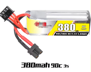 Batería Lipo HV 3S 11.4V 380mAh 90C/180C para Coches RC, Barcos, Helicópteros RC, Quadcopter, Dron de Carreras FPV, Repuestos - Product Image 2