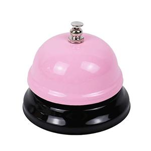 Sonnette <span class=keywords><strong>sans</strong></span> <span class=keywords><strong>fil</strong></span> colorée à prix de gros, sonnette de bureau, sonnette de table pour le thé, l'école, le restaurant, sonnette en acier argenté - Product Image 3