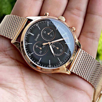 Montre à quartz multifonction de haute qualité à trois aiguilles pour homme, design tendance, logo personnalisé, acier inoxydable, montre pour homme HB