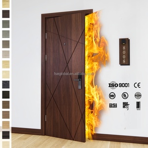 Porte coupe-feu en bois ignifuge de 38 pouces, norme européenne BASEN, insonorisée, moderne, FD30, pour salon britannique - Product Image 6