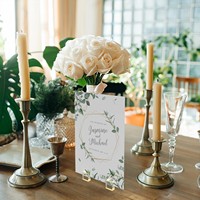 Porte-cartes de table en acrylique doré, support transparent pour numéros de table pour mariage, restaurant, hôtel et réunions de bureau, signalisation de table OEM