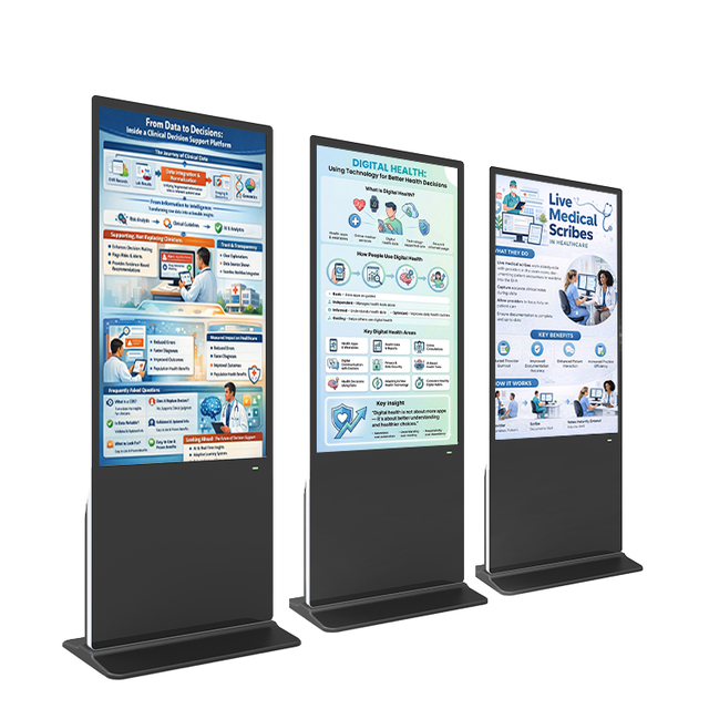 43inch Floor Standing Infrared Touch Screen Vertical Digital Signage Advertising Kiosk