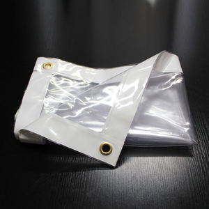 Bâche transparente imperméable avec œillets, panneaux latéraux de <span class=keywords><strong>pergola</strong></span> en PVC, rideau en plastique transparent pour balcon - Product Image 1