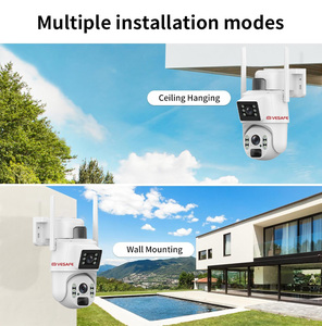 Vesafe ngoài trời 4K 4g năng lượng mặt trời an ninh máy ảnh IP66 thời tiết VS-Q39 ống kính kép tự động chuyển động theo dõi tầm nhìn ban đêm thẻ nhớ - Product Image 5