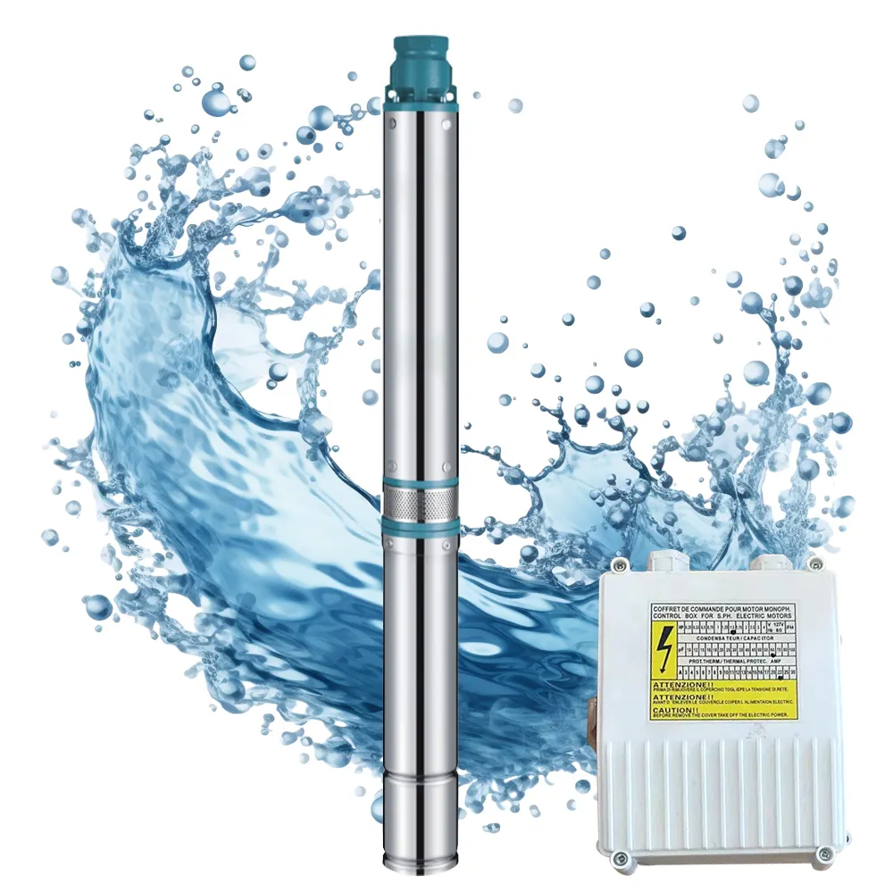 (Y90 series 2T) Powered Submersible Deep Well Water Pumps for Agriculture Irrigation DC Pump