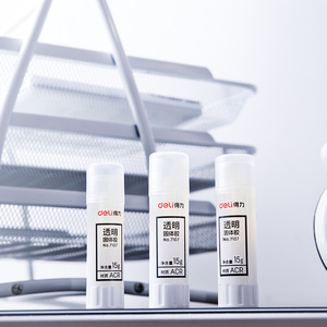 Deli Transparent Solid Glue Stick 15g Acr For Students And Offices 24 Pack - Product Image 2