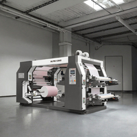 Machine d'impression flexographique 2, 4, 6 couleurs pour film plastique, sacs non tissés, haute vitesse, automatique
