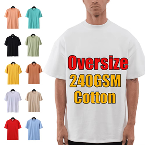 Camiseta de Hombre Oversize de Algodón 100% de Alto Gramaje (240g) con Diseño Wsl, Estilo Casual, Impresión Digital, Diseño Liso - Product Image 1
