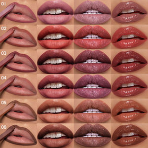 Set de Brillo Labial Líquido y Delineador de Labios 2 en 1, 3 Texturas: Brillante, Mate y con Purpurina, Etiqueta Privada, Vegano, Resistente al Agua, Venta al Por Mayor - Product Image 3