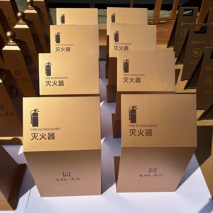 Realty Business Hotel Mall Señal de advertencia para la colocación de soporte de metal de acero inoxidable <span class=keywords><strong>en</strong></span> el piso Extintores de incendios - Product Image 2