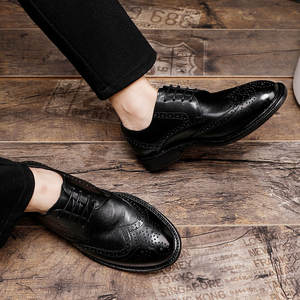 รองเท้าหนังผู้ชายสไตล์เรโทรระดับไฮเอนด์ เหมาะสำหรับโอกาสทางธุรกิจที่เป็นทางการ มีดีไซน์ระบายอากาศได้ดีและพื้นรองเท้ากันลื่น - Product Image 4