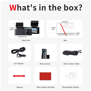 กล้องติดรถยนต์ SD 5G WIFI 4K เลนส์คู่ หน้าจอ IPS พร้อม GPS และควบคุมผ่านแอป - Product Image 4