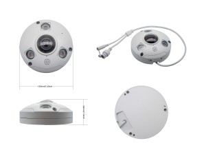 กล้องวงจรปิดรักษาความปลอดภัย UHD สำหรับบ้านส่วนตัวที่ดีที่สุด ความละเอียด 12MP มุมมอง 360 องศา แบบ POE IP พาโนรามา Fisheye พร้อมระบบมองเห็นกลางคืนด้วยอินฟราเรด รองรับเสียง 2 ทาง รุ่น BC-IF137 - Product Image 5