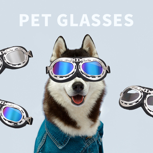 สุนัขอาทิตย์แว่นตาสุนัขคลาสสิกย้อนยุครอบแว่นตากันแดดสัตว์เลี้ยงสำหรับสุนัขและแมวตลกสัตว์เลี้ยงแว่นตา - Product Image 5