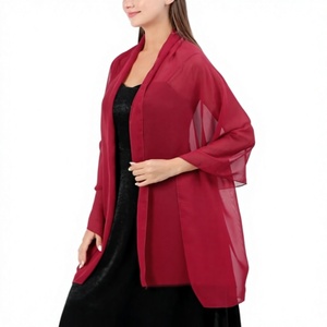 Women's Chiffon Sheer Shoulder <b>Shawl</b> Wrap Solid Color Lightweight Cape Cover <b>for</b> Evening Dresses <b>Wedding</b> Party Casual Styling - Product Image 2