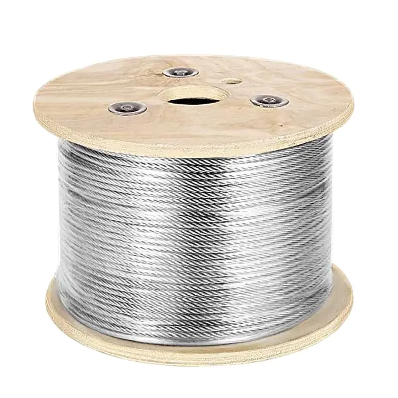 Kabel tali kawat baja tahan karat, 1*7 304 316 0.3mm