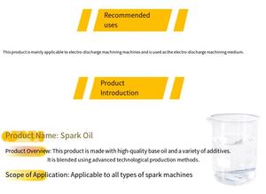 Fluide <span class=keywords><strong>EDM</strong></span> d'usinage par décharge électrique liquide entièrement synthétique pour un traitement électrique de précision avec antirouille sans smog - Product Image 2