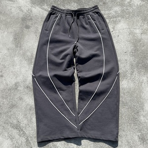 Pantalones de chándal anchos de diseñador estilo streetwear, 100% algodón, joggers, fabricante, personalizados, de felpa francesa, oversize, acampanados - Product Image 1
