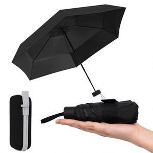 High Quality Most Popular Custom logo Sunshade Uv <b>Folding</b> Capsule Umbrella with logo - Product Image 5