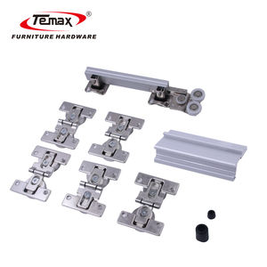 Temax fixe sur système de porte coulissante pliante <span class=keywords><strong>placard</strong></span> garde-robe matériel pour accessoires de meubles - Product Image 1