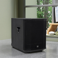 Thinuna Caisson de basses d'intérieur T-12B-DPA Pro Audio 12 pouces scellé/porté Caisson de basses actif 12 "pour studio/DJ/bar