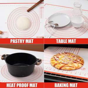 맞춤형 맞춤형 내열성 실리콘 베이킹 매트 페이스트리 매트 측정 - Product Image 6