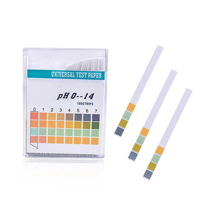 Tiras de medição do <span class=keywords><strong>pH</strong></span> do papel do teste do <span class=keywords><strong>pH</strong></span> da água líquida das tiras do laboratório 100 0-14 - Product Image 1