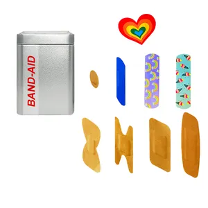 Manufacturer Bandages Sterile Round Spot Band Aid 4 Way Stretch Fabric Custom Printed Band Aids