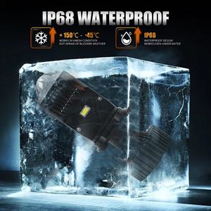 <span class=keywords><strong>Precio</strong></span> <span class=keywords><strong>de</strong></span> fábrica H4 Mini LED Proyector Lente Faro Bombilla 110W 11000LM Haz Alto y Bajo con Matrix H4 RHD LHD Led Faro Bombilla - Product Image 4