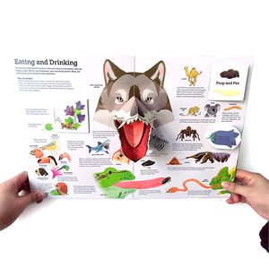 Service d'impression personnalisée de livres pop-up animaux, <span class=keywords><strong>livre</strong></span> cartonné, livres d'apprentissage précoce, jouets éducatifs pour enfants, livres pop-up 3D - Product Image 4
