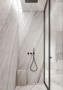 Dalles de marbre blanc grec Volakas en dolomite, pierre naturelle de haute qualité, polies, imperméables, modernes, OEM/ODM Goldtop Stone - Product Image 4