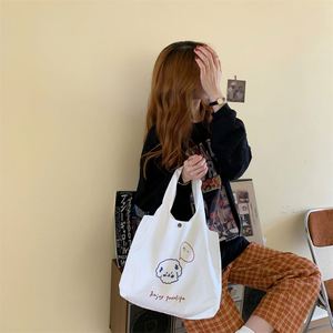 DLBZ Wholesale Minimalist Durable Eco-friendly Customized Cartoon <b>Canvas</b> Shopping <b>Bag</b> with Rope Handle Reusable & Recyclable - Product Image 5