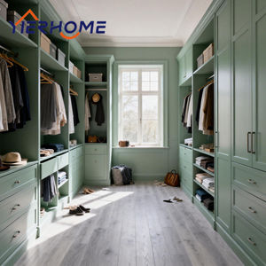 YIERHOME Schaukelstuhl-Stil Grüner Begehbarer Kleiderschrank |   Farbe & Höhe Anpassbar - Modulare Montage |   12 Jahre Direktvertrieb ab Werk - Product Image 4