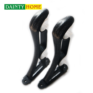 Commercio all'ingrosso <span class=keywords><strong>doppio</strong></span> Set asta di tenda titolare in metallo staffa di ferro per uso domestico accessori per tenda pali - Product Image 1