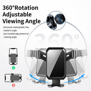 <span class=keywords><strong>Support</strong></span> de téléphone portable à fixation sur grille d'aération ABS <span class=keywords><strong>pour</strong></span> <span class=keywords><strong>Toyota</strong></span> <span class=keywords><strong>Yaris</strong></span> 2008-2011, rotation à 360 degrés, <span class=keywords><strong>support</strong></span> à gravité, vente en gros, nouveauté automobile - Product Image 5