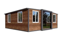 Maison préfabriquée modulaire de luxe moderne, extensible, mobile et pliable, pour habitation