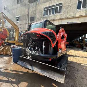 Pelleteuse sur chenilles en caoutchouc d'occasion de haut niveau Doosan DX60, équipement bon marché à vendre dans la cour de Shanghai - Product Image 4